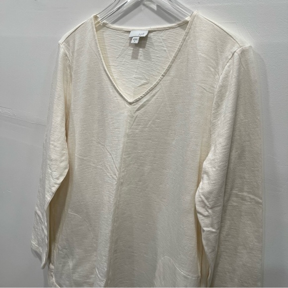 J. Jill V-Neck Long Sleeve Tunic Top Cotton Blend XL - Picture 3 of 11